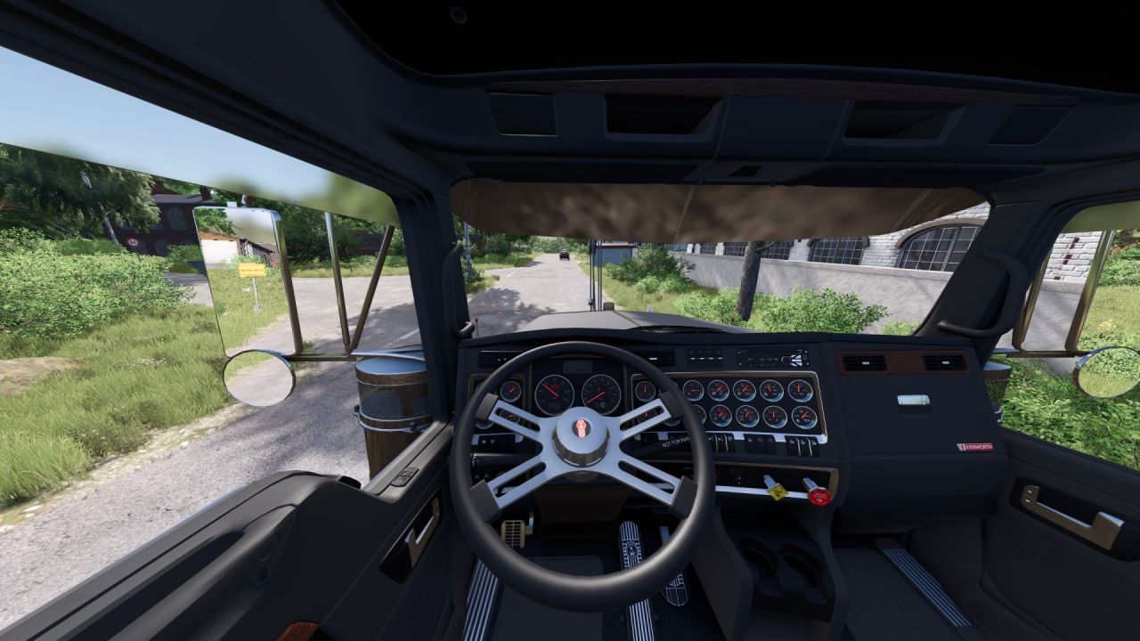 Leistungsstarker Lkw Kenworth C500 Manitex 4596 mit Kranarm für FS25