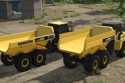 Самоскид Komatsu HM300 Edit для Farming Simulator 25 — 2