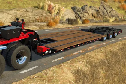 Effizienter Tieflader Kalyn Siebert VersaMaxx für schwere Maschinen in FS25 — 2