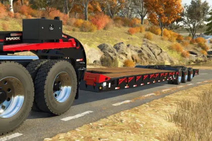 Effizienter Tieflader Kalyn Siebert VersaMaxx für schwere Maschinen in FS25 — 3