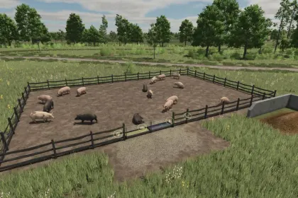 Paket kleiner Tierweiden für Farming Simulator 25 — 3