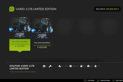 Tracteur Fendt Vario 1176 Limited Edition pour Farming Simulator 25 — 2