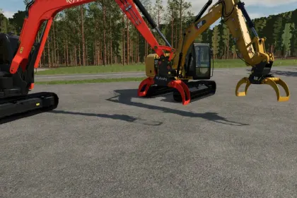 Grappins Cat et Kubota pour Farming Simulator 25 — 2