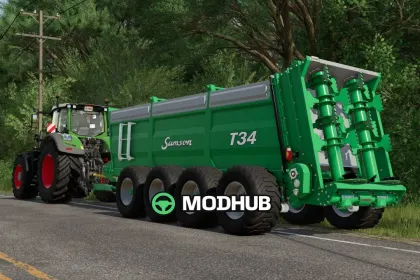Épandeur à fumier SamsonAgro T34/T44 pour FS25 — 2