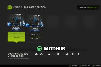 Tracteur Fendt Vario 1176 Limited Edition V1.0 pour FS25 — 2