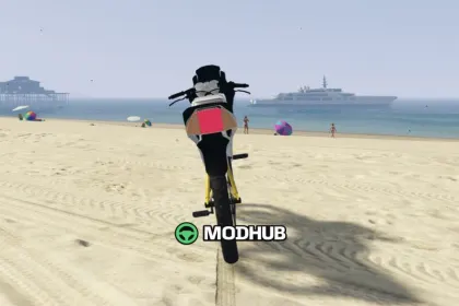 Motocykl Malaysia Rempit Madi RXZ Body On Bicycle do GTA 5 — 5