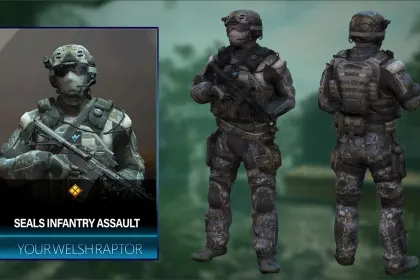 Чорний OPS 2 Військово-морські сили КОМПЛЕКТ Мега Пак для MP Чоловік BO2 GTA 5 Мод гравця — 2