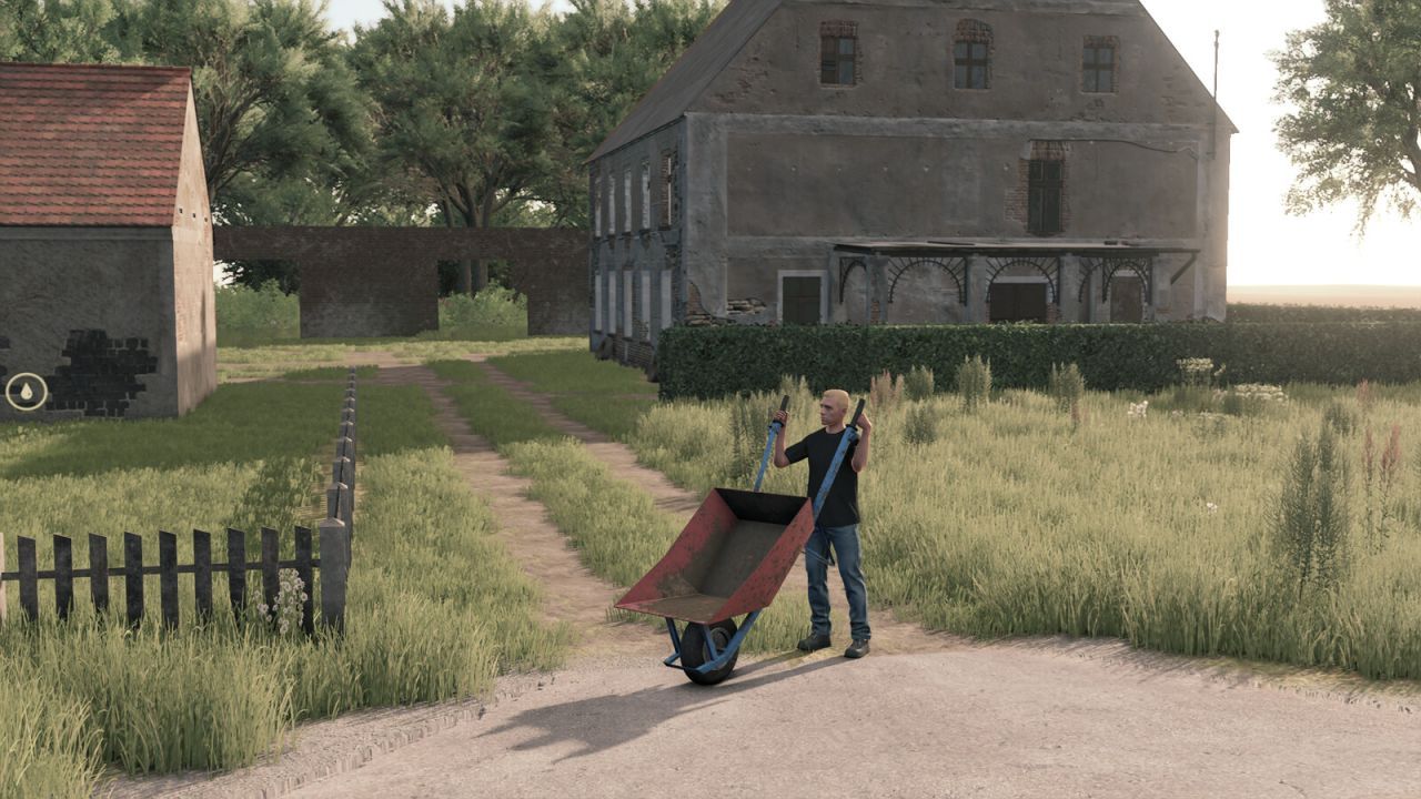 Легендарна Тачка GDR Wheel Barrow для Farming Simulator 25 — Зручне Перевезення Сипучих Вантажів