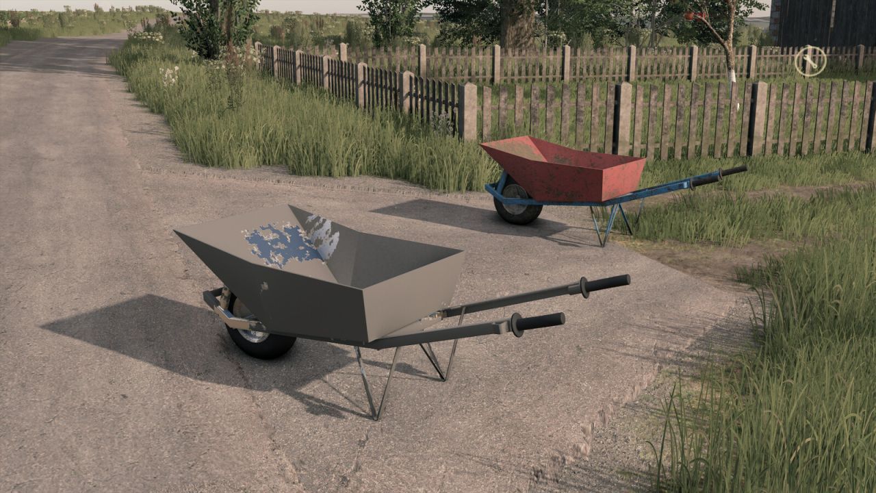 Legendarny Wózek GDR Wheel Barrow do Farming Simulator 25 — Wygodne Transportowanie Ładunków Sypkich