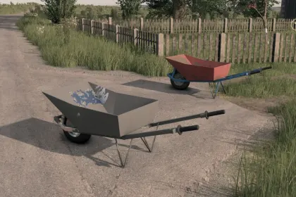 Легендарна Тачка GDR Wheel Barrow для Farming Simulator 25 — Зручне Перевезення Сипучих Вантажів