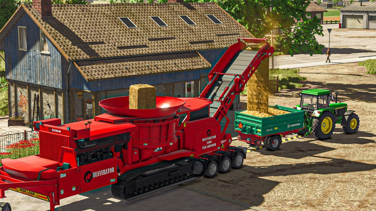 Потужний Подрібнювач Beaverator 1600 Tub Grinder — Мультифункціональна Переробка Матеріалів у FS25