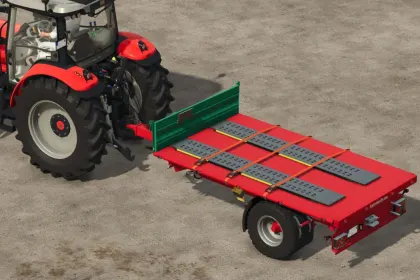 Efficient Aluminum Cargo Ramps for FS25 — Quick Loading of Equipment onto Trailers — 2