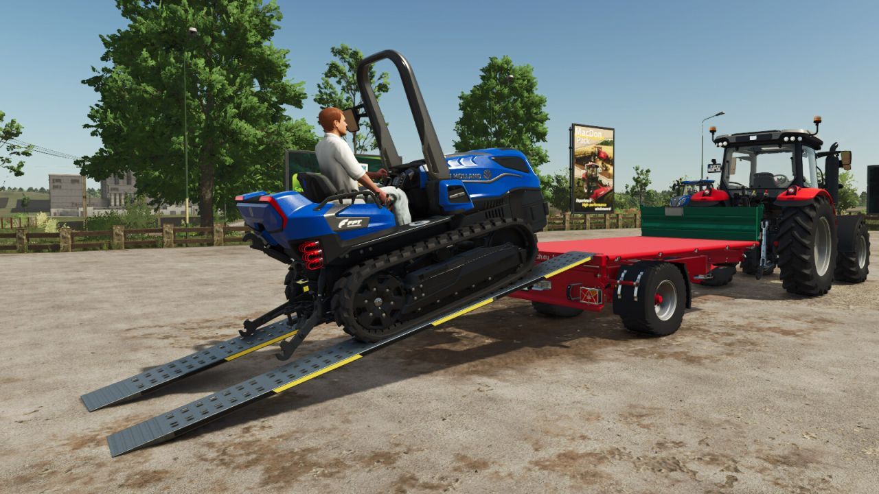Efficient Aluminum Cargo Ramps for FS25 — Quick Loading of Equipment onto Trailers