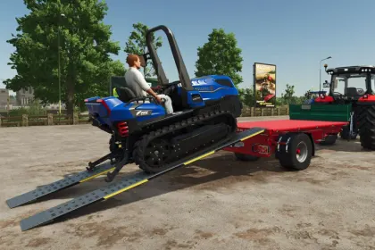 Efficient Aluminum Cargo Ramps for FS25 — Quick Loading of Equipment onto Trailers — 3