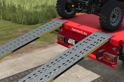 Efficient Aluminum Cargo Ramps for FS25 — Quick Loading of Equipment onto Trailers — 4