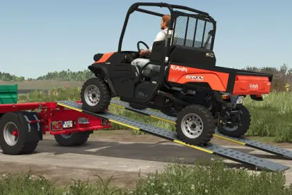 Efficient Aluminum Cargo Ramps for FS25 — Quick Loading of Equipment onto Trailers — 5