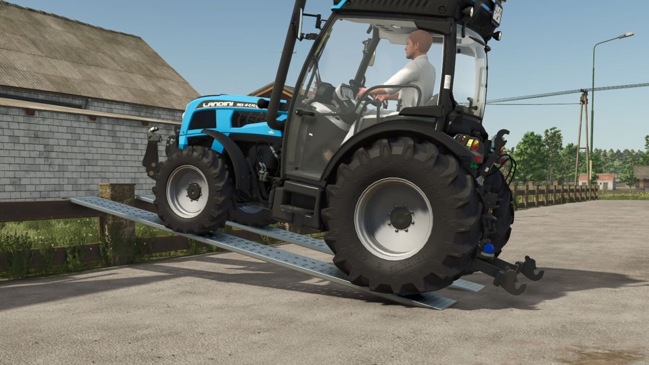 Efficient Aluminum Cargo Ramps for FS25 — Quick Loading of Equipment onto Trailers