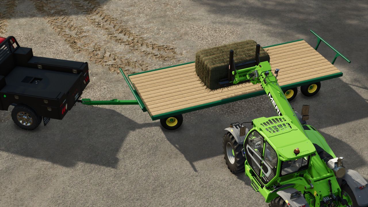 Ефективні Вагонетки для Тюків John Deere 1275 Bale Wagons з Автозавантаженням для FS25