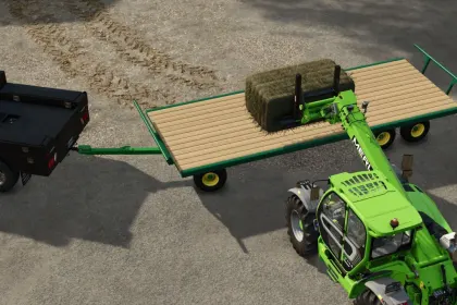 Ефективні Вагонетки для Тюків John Deere 1275 Bale Wagons з Автозавантаженням для FS25 — 3