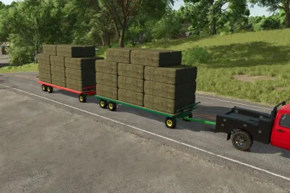 Ефективні Вагонетки для Тюків John Deere 1275 Bale Wagons з Автозавантаженням для FS25 — 5