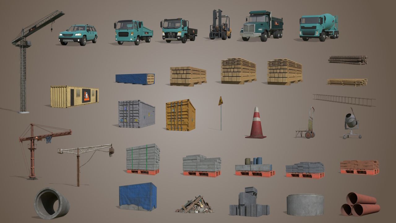 Effektive Construction Site Decorations — Dekor für eine realistische Baustelle in FS25