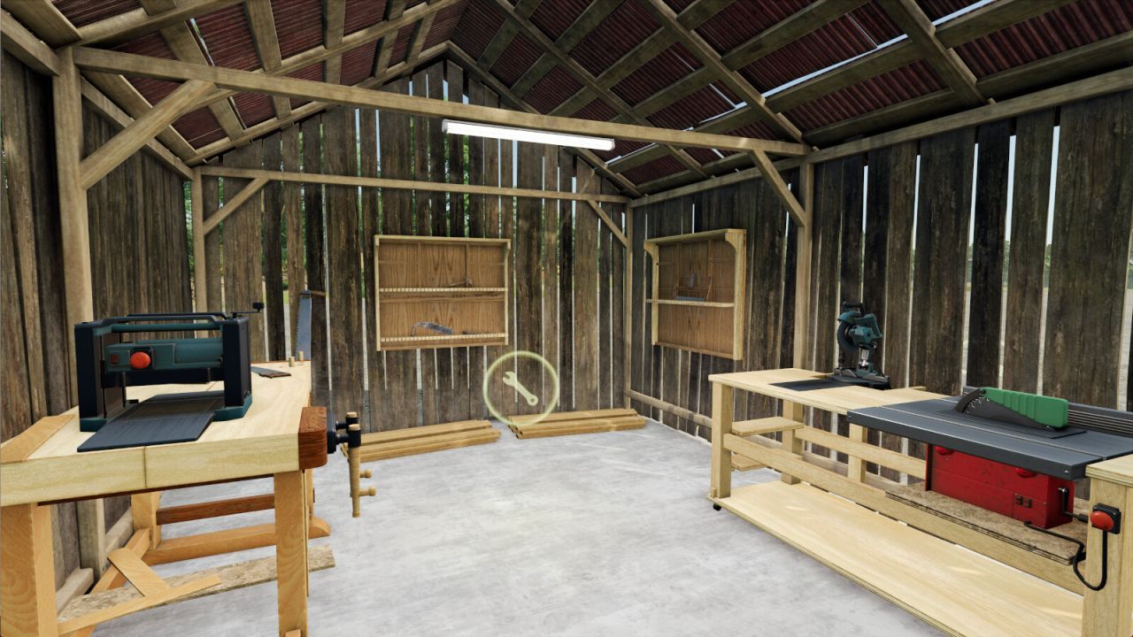 Alter Zimmermanns-Schuppen — Möbelproduktion aus Brettern in FS25