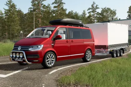 Stylish Volkswagen T6 2016 Van (286 hp) for Farming Simulator 25 — Fast and Customizable — 4