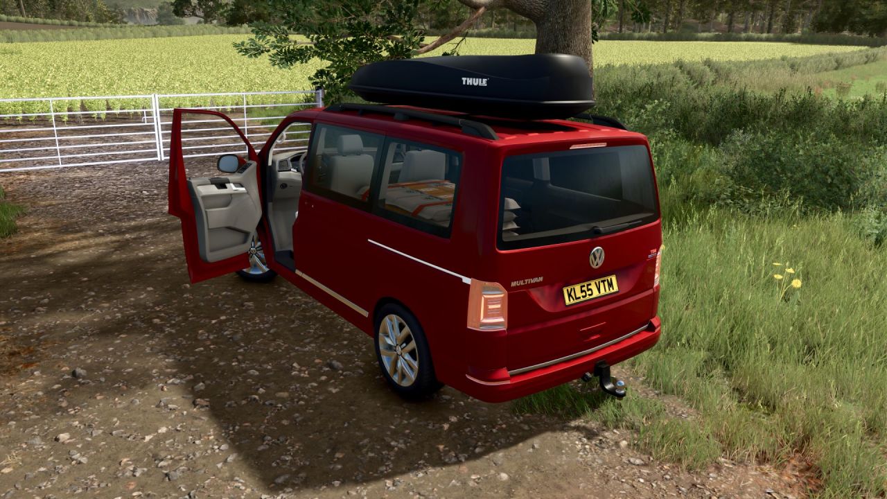 Stylish Volkswagen T6 2016 Van (286 hp) for Farming Simulator 25 — Fast and Customizable