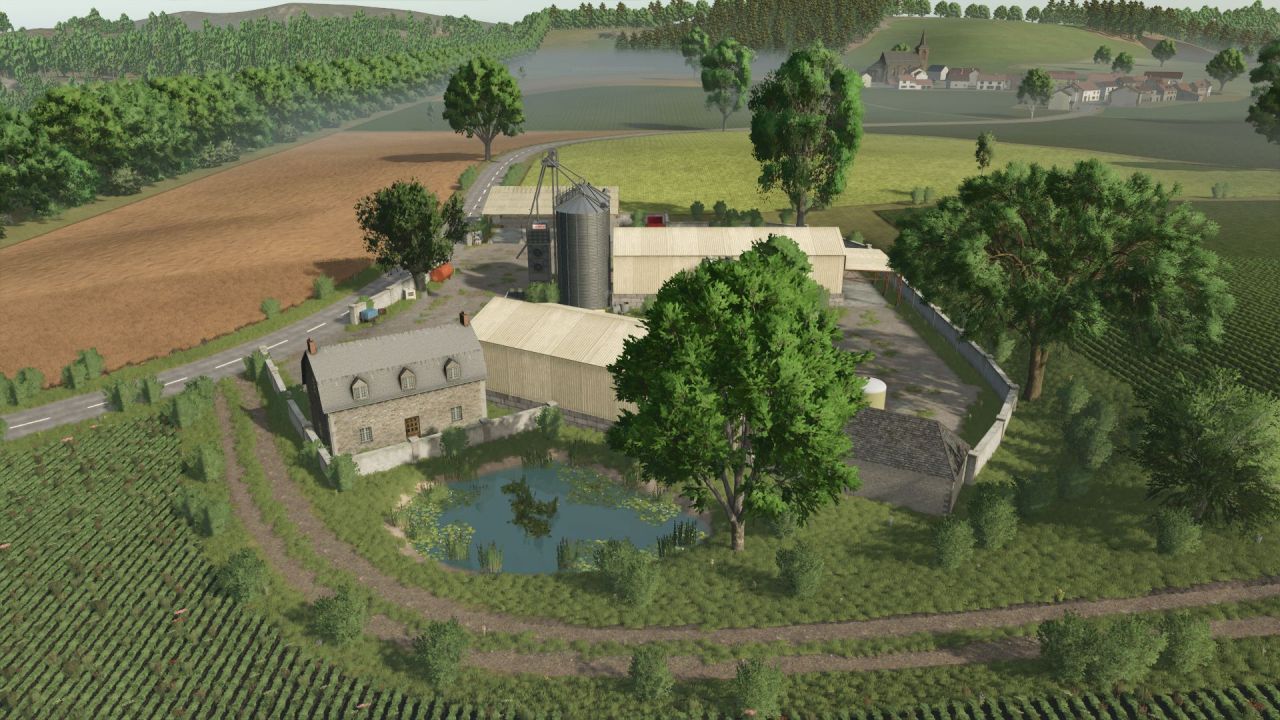 Нова Карта Les Terres De France для Farming Simulator 25 — 163 Поля, Ферми та Кооперативи