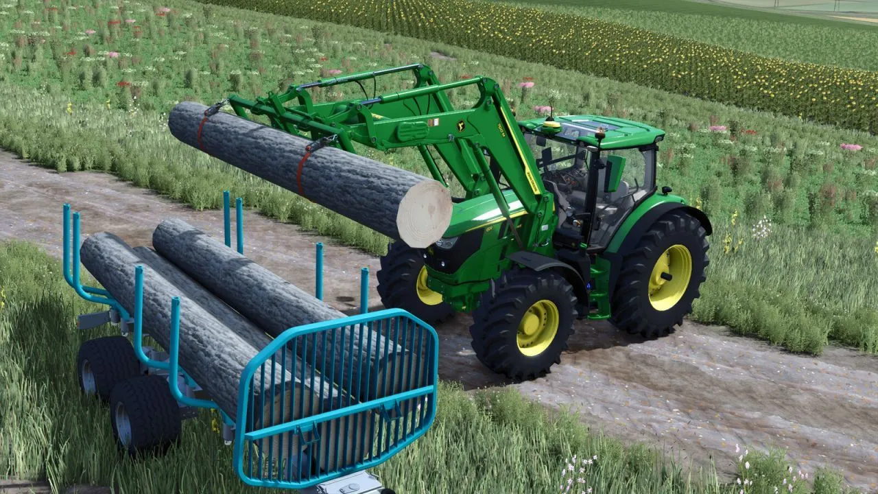 Efficient Lift-Wood — Log Grab for Front Loader in FS25
