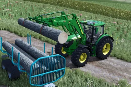 Efficient Lift-Wood — Log Grab for Front Loader in FS25 — 1