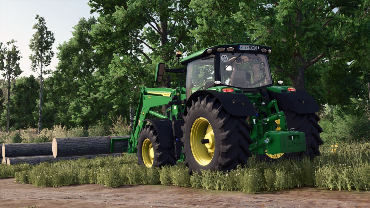 Efektywny Lift-Wood — Chwytak do Kłód na Ładowarkę Czołową w FS25 - Zrzuty ekranu