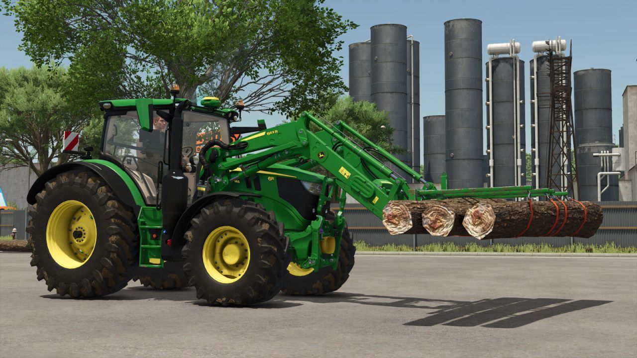 Efektywny Lift-Wood — Chwytak do Kłód na Ładowarkę Czołową w FS25 - Zrzuty ekranu