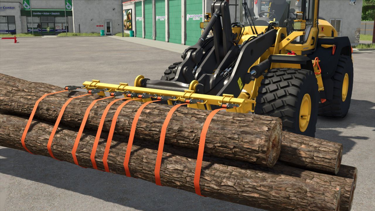 Efektywny Lift-Wood — Chwytak do Kłód na Ładowarkę Czołową w FS25 - Zrzuty ekranu