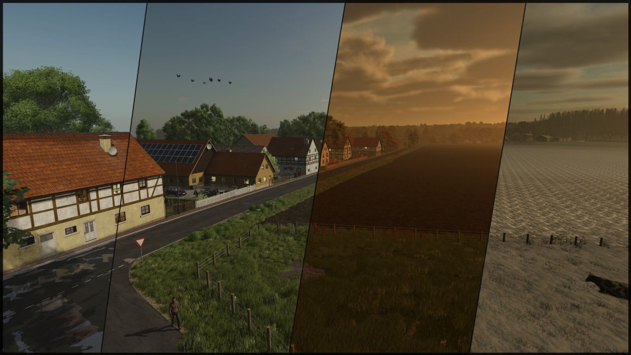 Atmosferyczna Mapa Somewhere In Thuringia IV Crossplay — Realistyczne Pola, Lasy i Ogrody w FS25