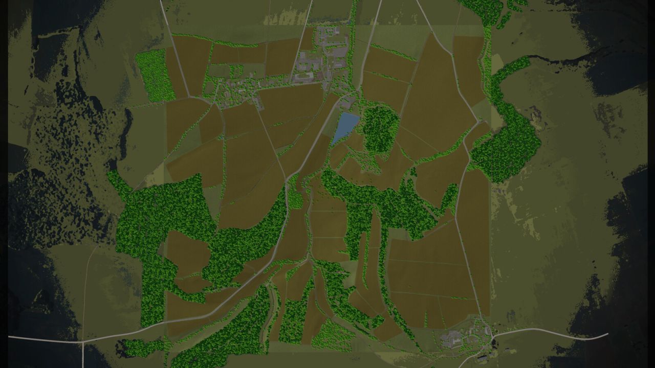 Atmosphärische Karte Somewhere In Thuringia IV Crossplay — Realistische Felder, Wälder und Gärten in FS25