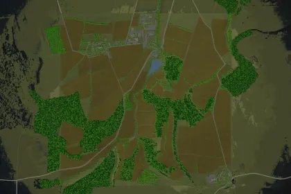 Atmosphärische Karte Somewhere In Thuringia IV Crossplay — Realistische Felder, Wälder und Gärten in FS25 — 2