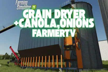 Effizienter Grain Dryer + Onion Dryer — Grain- und Zwiebel-Trockner für Farming Simulator 25