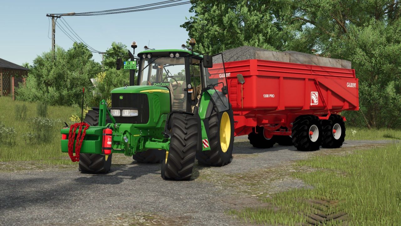 Effektives John Deere Gewicht 500–1100 kg für stabile Arbeit in FS25