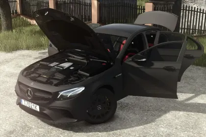 Легендарний Mercedes-Benz E63S AMG 2018 — 603 к.с. та 250 км/год для Farming Simulator 25 — 1