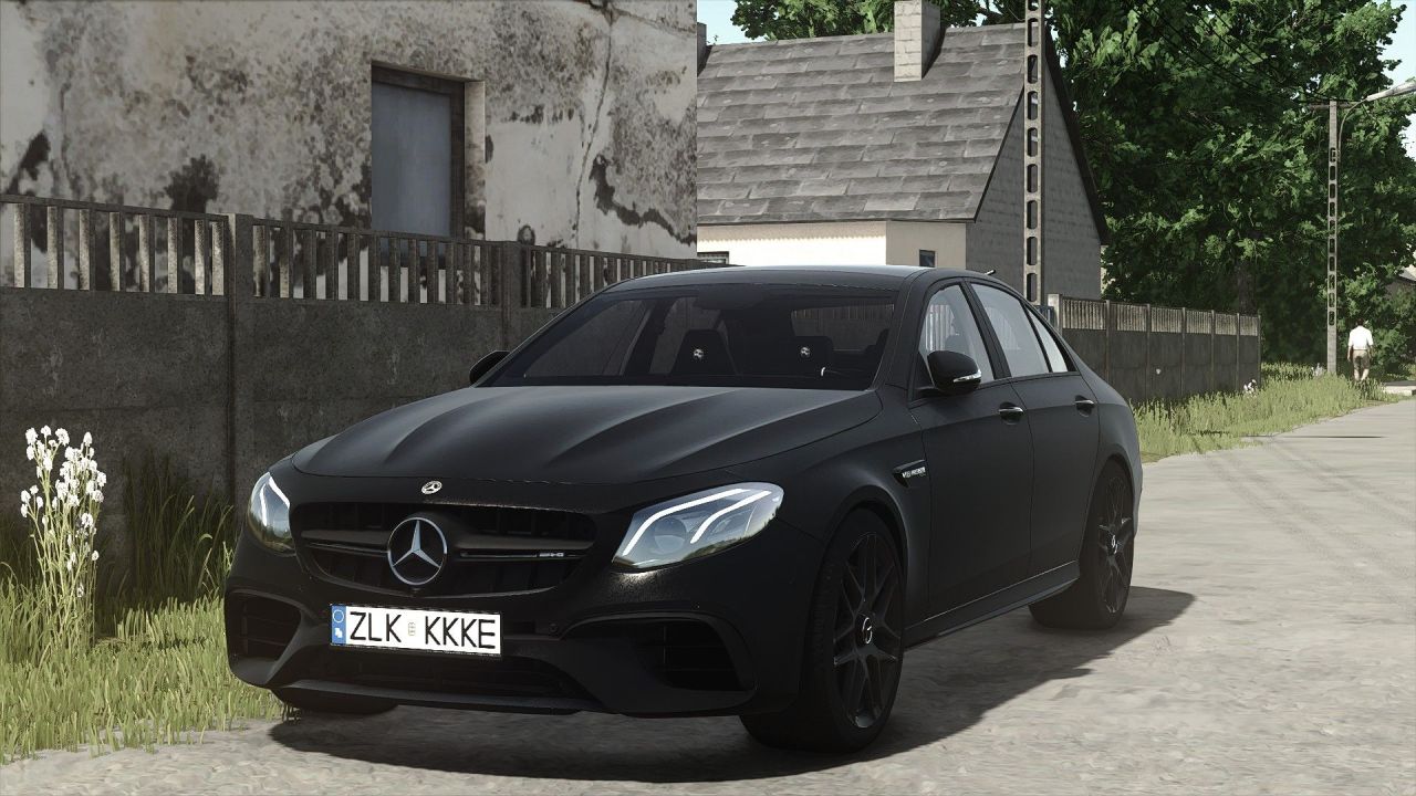 Легендарний Mercedes-Benz E63S AMG 2018 — 603 к.с. та 250 км/год для Farming Simulator 25