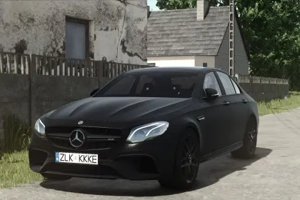 Легендарний Mercedes-Benz E63S AMG 2018 — 603 к.с. та 250 км/год для Farming Simulator 25 — 2