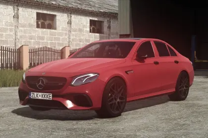 Легендарний Mercedes-Benz E63S AMG 2018 — 603 к.с. та 250 км/год для Farming Simulator 25 — 3