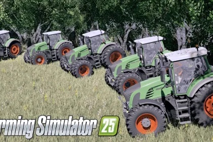 Leistungsstarker Traktor Fendt 900 Vario Com 3 für Farming Simulator 25 — 365 PS und Volle Kontrolle