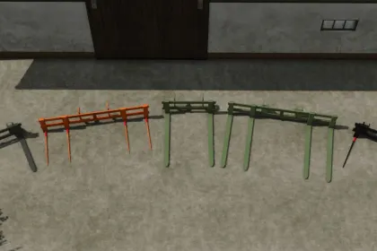 Ефективні Вила Bressel And Lade H10 Palletfork для Піддонів і Тюків у FS25 — 1