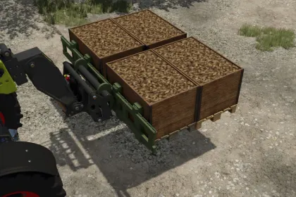 Ефективні Вила Bressel And Lade H10 Palletfork для Піддонів і Тюків у FS25 — 2