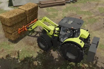 Ефективні Вила Bressel And Lade H10 Palletfork для Піддонів і Тюків у FS25 — 3