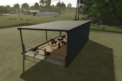 Ефективний Малий Коровник Small CowShed на 25 Корів для Farming Simulator 25 — 3