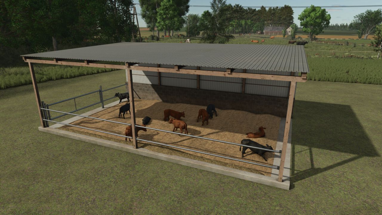 Efektywny Mały Krowiarnia Small CowShed na 25 Krów dla Farming Simulator 25