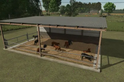 Ефективний Малий Коровник Small CowShed на 25 Корів для Farming Simulator 25 — 4